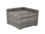 7PC Outdoor Wicker Lounge with Storage Corner V264-OTF-530S-LGR-OTF-508-LGR