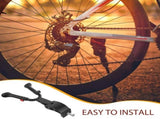 Adjustable Aluminum Bike Kickstand with Lightweight Design, Black , Easy to Install, Fits Most V1366-AZ2-W-21487