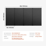 VEVOR Metal Pegboard Panels 609.6 x 304.8 mm 4 Panels Wall Organizer for Home V952-GJGBHSJS2412FGKT2V0