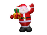 4.92ft Christmas Inflatable Santa Outdoor Decoration Blow Up Yard Standing Santa with Built in LED V1294-YM0901-3115240049111