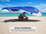 Whale-Shaped Beach Wind Shelter Ultra-Light 1 kg Portable Sun Shade Tent, Spacious for 2-3 People, V1341-ZY-S23KP9N8-PINK
