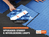 Garage Tiles Interlocking, 305 x 305 x 13.4 mm 50 Pack Garage Floor Covering Tiles, Non-Slip V952-CKDDLSJ501212K34WV0