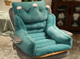Lumbar Support Back Cushion for Office Chairs - Non-Slip Base, Thermal Insulated Seat Pillow with V1192-AZ-W-29967