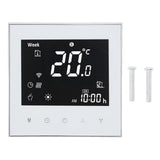 Smart Boiler Heating Thermostat WIFI APP Voice Control LCD Touch Screen Programmable White 95240V V1294-YM3113220224011-0421
