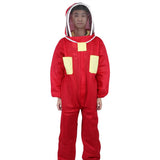 Red Beekeeping Protective Suit with Double Zipper Breathable Bee Suits Accessory for BeekeeperXXL V1294-YM0901-3111200084413