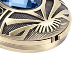 Metal Fidget Slider Zinc Alloy Ancient Egypt Oval Everyday Carry Fingertip Fidget Toy with Blue V1294-YM0901-3117250168211