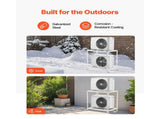 Mini Split Ground Stand, Anti-Vibration Mini Split Stand for 9000-18000 BTU Ductless Air Conditioner V952-KDDMZJSCZJ9022BS6V0