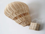 Hand-Woven Rattan Hot Air Balloon Children's Room Wall Decoration Bohemian Nursery Decoration Photo V1370-AZ4-07546