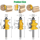 3 pcs 8Mm ROuter Bits, ROuter Bits, Woodworking Tools, Engraving Machines, Cutting Machine Tools, V1188-MS-227-2225