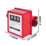 VEVOR Mechanical Fuel Meter 20 GPM Fuel Flow Meter 3-Digital Batch Display Fuel Transfer Meter 2.54 V952-JXRYB20GPM3L00001V0