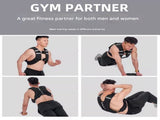 Black Gym Partner Weighted Vest - Adjustable & Reflective for Running, Training & Strength V888-ELOSUNG34741