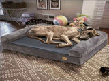 Deluxe Plush Orthopedic Dog Bed XXL - Waterproof Bolstered Sofa Bed for Large Dogs with Removable V767-P-XD178-2XL