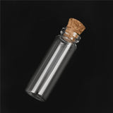 160Pcs 11X32mm Tiny Mini Empty Clear Cork Glass Bottles Vials 2Ml V1366-AZ2-W-15871