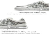 Men'S Casual Shoes Silver Snake Sneakers Board Shoes For Men Yinshe Shoes Urban - Silver - Size V1106-SHOE-65812-SILVER-AU11-EU44