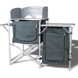 Single Pantry Storage Camping Kitchen Shelf Camp Cupboard Windshield Cook Table V610-CAMKIT-LAR