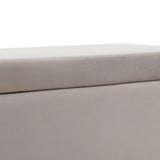 Artiss Storage Ottoman Blanket Box Table 97cm Velvet Taupe OTM-RTA-02-TAB-TA