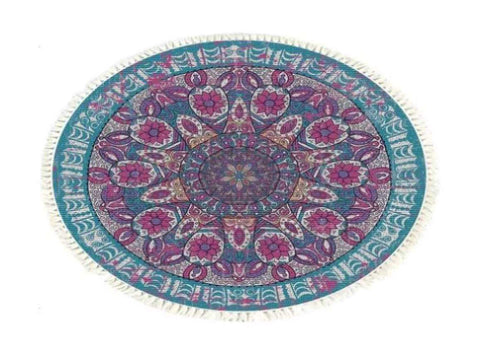 SOGA 120cm Mandala Area Rug for Living Room Lounge, Bedroom, Anti-slip Doormat, Home Decor CARPETYH02LGE