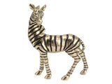 Resin Zebra Statues Gold Vivid Slip Resistant Compact Simulated Animal Statues for Home Decoration V1294-YM0703-3115230046711