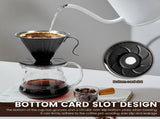 Stainless Steel Pour Over Coffee Dripper Cone Filter with Anti Scald Handle for Hand Brew Coffee, V1189-LC-RY-00221