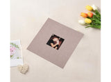 Photo Album 40 Pages Linen Cover Hardcover Reusable Sticky Stamp Collection Book Family Photos V1263-JX-2612