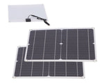 2Pcs 25W Solar Powered Panel 20V 40A Solar Charge Controller Photovoltaic System Set for Boat Car V1294-YM0901-3114210080511