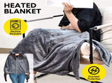 Electric Heated Blanket Washable 10W Heated Soft Thermal Zipper Shawl Wraps USB Charging Winter V985-HEATEDBLANKET
