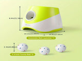Automatic Dog Tennis Ball Launcher for Indoor & Outdoor Play, Adjustable 3-Speed Thrower with 3 V1341-ZY-L4DW5Y2W-GREEN