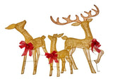 Christabelle 3 Reindeer Family Christmas Light Up Display 1.25m Gold Mesh Animated Outdoor Indo 112_SHE206