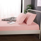 Ramesses 1000TC Linen Bamboo Fitted Sheet Combo Set Dusty Pink Single V442-KIT-FITTEDSS-LINENBAMBOO-DUSTYPINK-SB