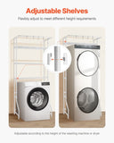 VEVOR Over Washer and Dryer Storage Shelf Single Row 3 Tiers Washer Rack White V952-LDXYJZJTJKDPTAU69001V0