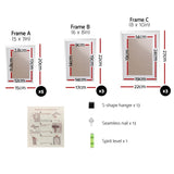 Artiss Photo Frames Art Holder 11PCS 5x7" 6x8" 8x10" White PFS-11F-WH