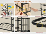 CARLA HOME 7 Tier Ball Storage Rack - Sports Organiser - Black - Basketball Storage Rack V178-36218