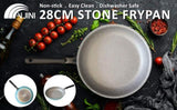 Fanjini Stone Frypan Frying Pan 28cm Non-Stick Induction Ceramic Round PURE SKY BLUE V274-HA-JA-STOFRY28-BU