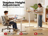 Artiss Electric Standing Desk Height Adjustable Sit Stand Desk Tilting Top HASD-CD105-WD-AB