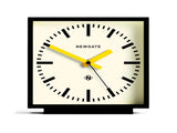 Newgate Amp Mantel Clock Black With Yellow Hands V398-NGMAN/AMP390KCY
