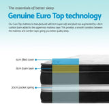 Giselle Bedding 34cm Mattress Cool Gel Memory Foam Single MATTRESS-0909-SINGLE