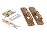 Front Exterior Door Handle Lockset Aluminum Alloy Silent Home Door Handle Lock with Keys for Bedroom V1294-YM0521-3114230026911
