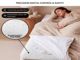 Laura Hill King Electric Heated Underlay Blanket Fleecy Fabric with Timer KDA6-182-CM