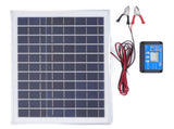 Solar Panel Kit 50W 18V with MPPT Waterproof Charge Controller 3meter Battery Clamp for Outdoor RV V1294-YM0710-3111230293011