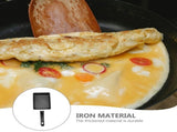 Portable Non-Stick Square Pan with Hanging Hole, Black Camping Frying Pan for Outdoor Cooking V1369-AZ3-W-14318