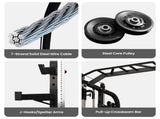 Powertrain 938B Multi-Function Smith Machine Gym Station 160KG Dual Weight Stack Power Rack Cab HYM-JX-938B