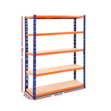 Giantz 1.8M Garage Shelving Warehouse Rack Pallet Racking Storage Shelve Blue WR-E-12X18-BO