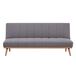 Monroe 3 Seater Sofa Futon Bed Fabric Lounge Couch - Graphite V315-VOL-MONR-02