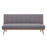 Monroe 3 Seater Sofa Futon Bed Fabric Lounge Couch - Graphite V315-VOL-MONR-02