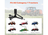 3 Point Trailer Hitch with 2 in Receiver, 3pt Quick Hitch Attachment, Heavy Duty Tractor Tow Drawbar V952-ASJXJSQDKSXTJ54AM001V0