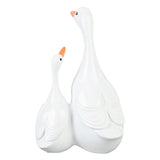 Duck Sculpture Simulated Rain Proof Resin Duck and Duckling Statue for Garden Decor V1294-YM0901-3111250049811