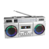 Laser 80s Party Bluetooth BoomBox Sliver V1031-SP-RTOBOM-324