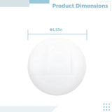 24 Pack Shower Curtain Weights with Adhesive Design 1.6", Strong Round Design, No Tool Installation, V1369-AZ3-W-08563