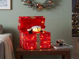 Christabelle 30cm Animated Penguin Gift Box Christmas Light Up DisplayLED Outdoor Indoor Xmas Y 112_SHE201