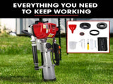 BAUMR-AG 38cc 4-Stroke Petrol Post Driver, with Carry Case & 3 Piling Sleeves V219-PTDPTRBM440A